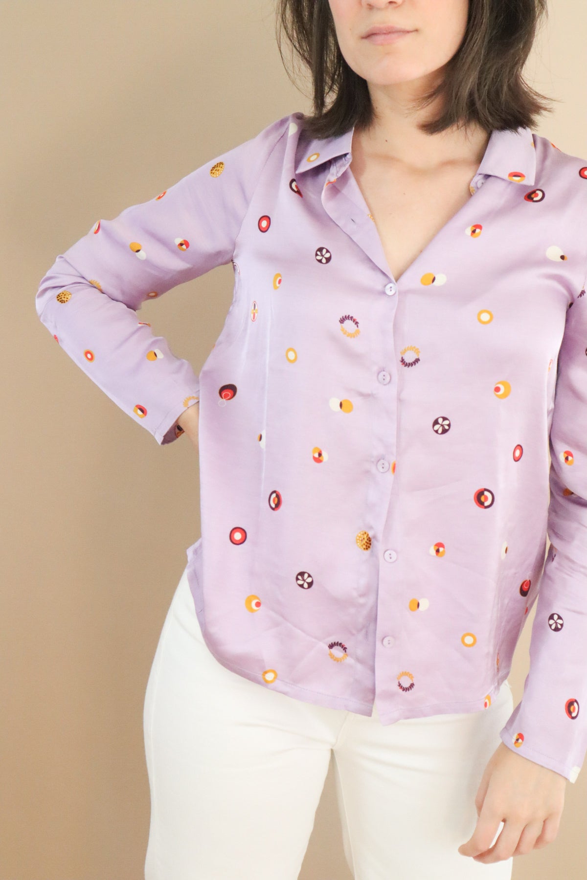 Swedish Dots Shirt – Purple