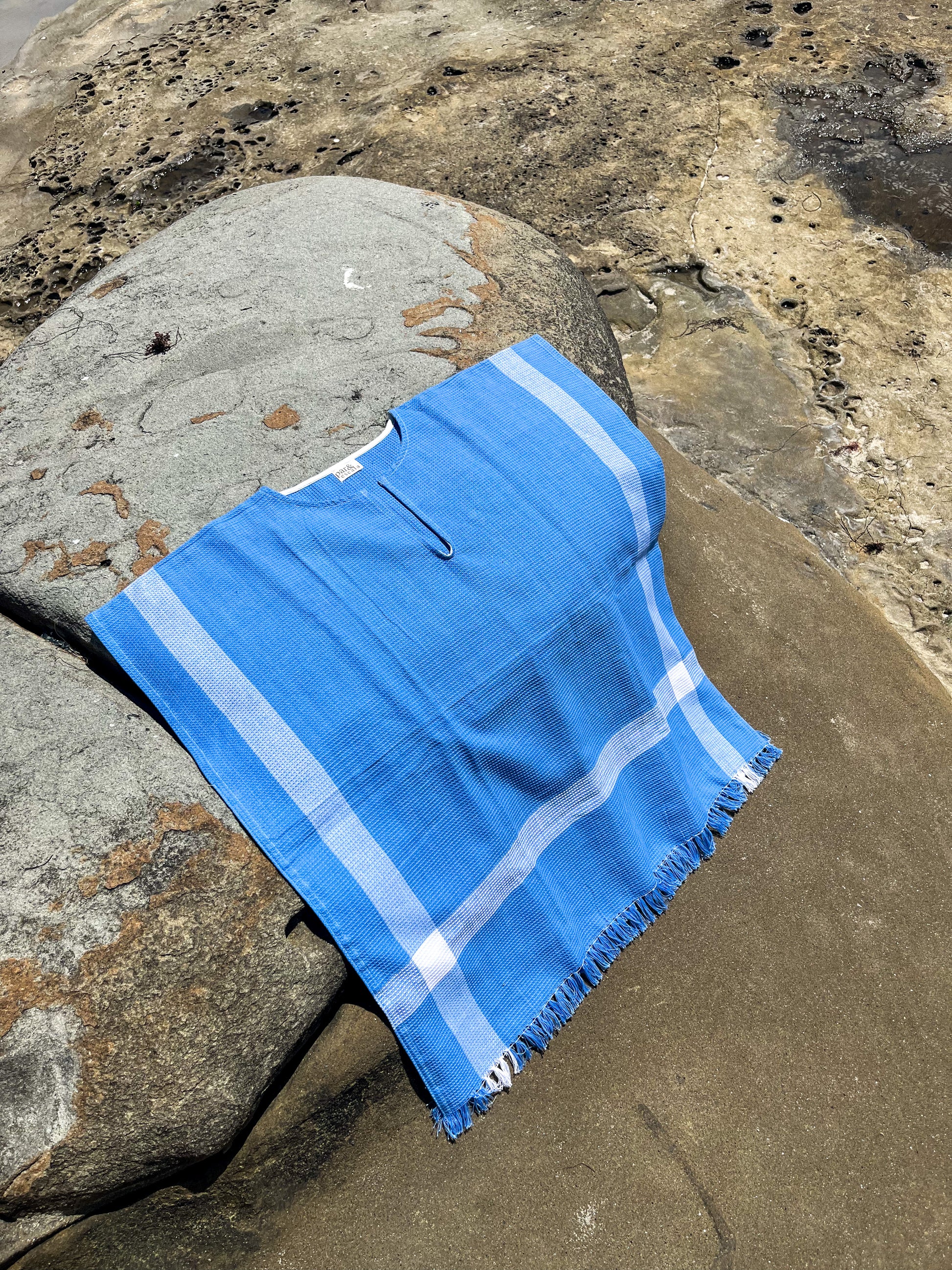 Poncho Towel - Blue 