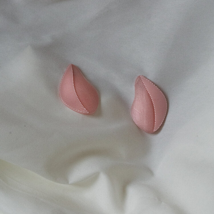 pink - drop earrings - flowers