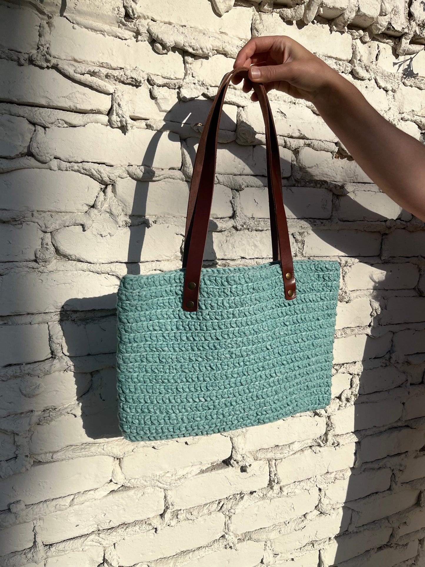 Crochet Shoulder Bag – Sea Water