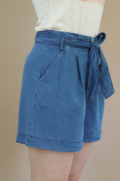 Shorts with belt – Denim